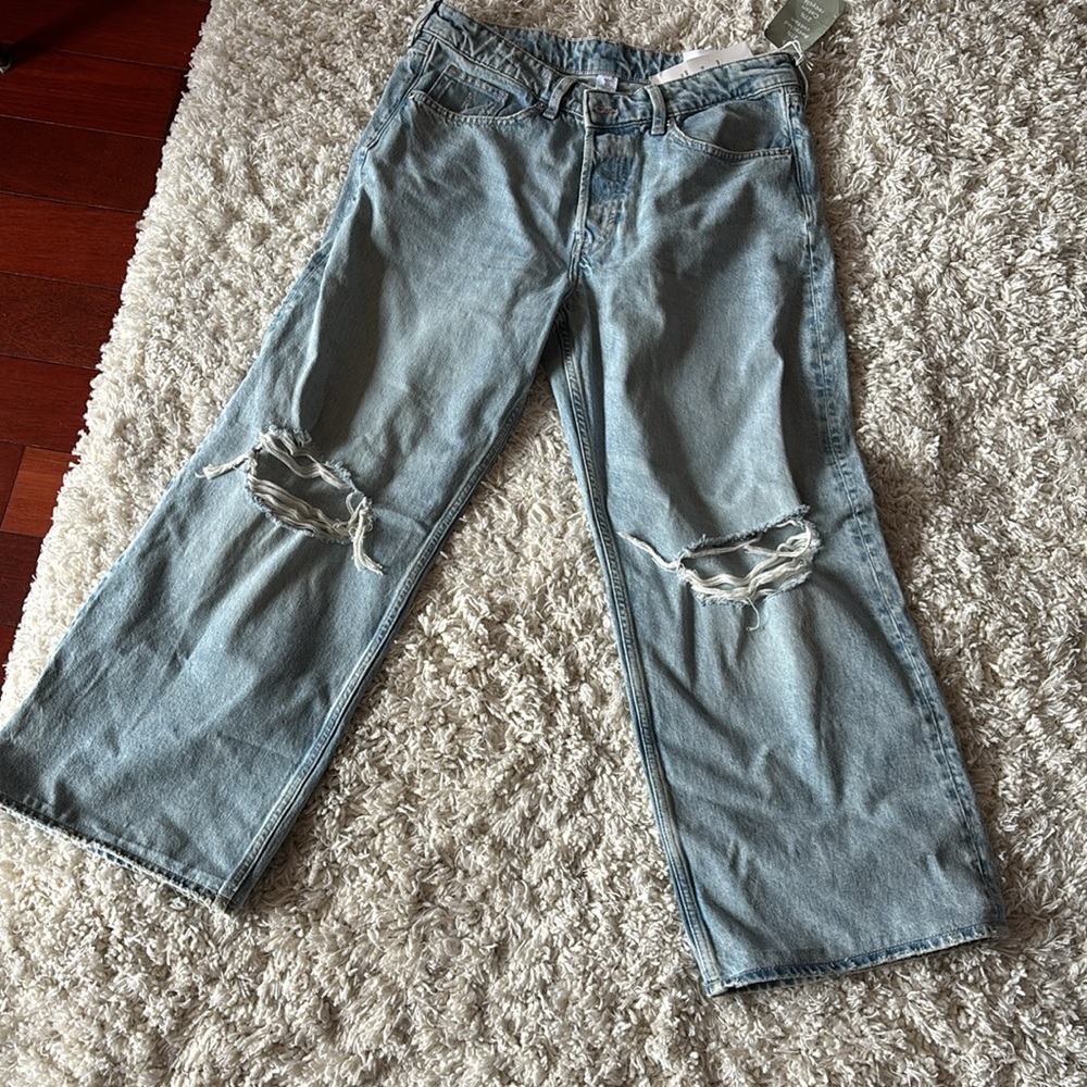 Distressed Petite Light Blue Jeans